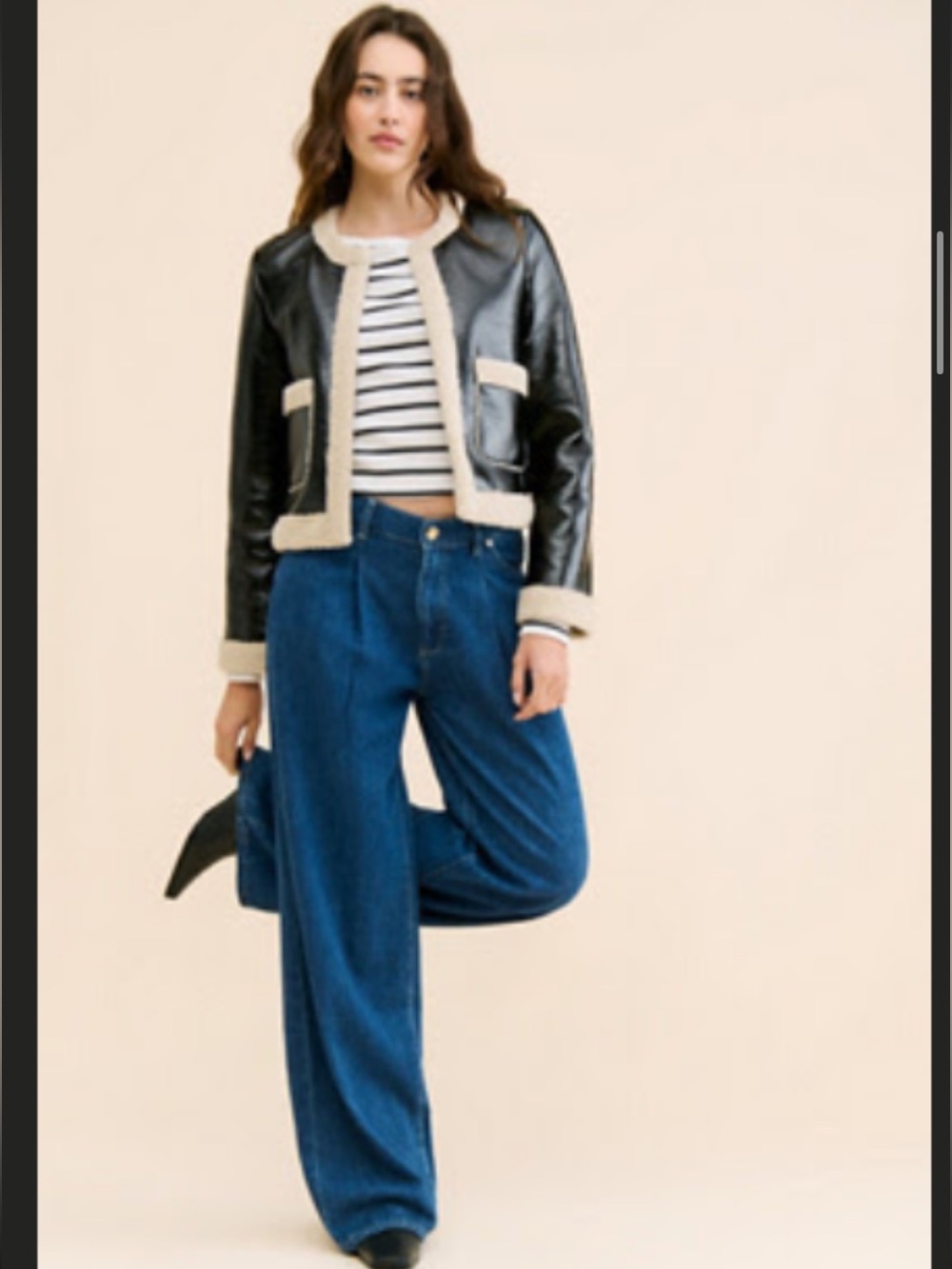 DL 1961 wide leg jeans.